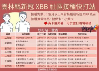 雲林縣疫苗接種預約開跑  贈送精美好禮守護民眾健康