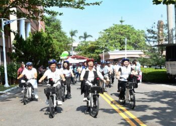 影音/推動低碳交通!彰化永靖鄉正式啟用MOOVO公共自行車