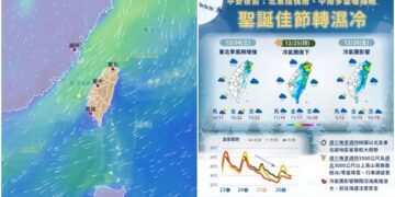 影音/20251224北部東北部氣溫稍降 耶誕節轉濕冷