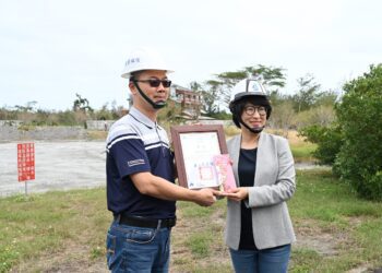 臺東森林公園工程遇黑面琵鷺造訪停工 廠商獲頒生態檢核通報獎勵金