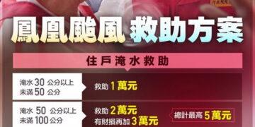 鳳凰重創宜蘭 卓揆宣佈:提高淹水及死亡救助金
