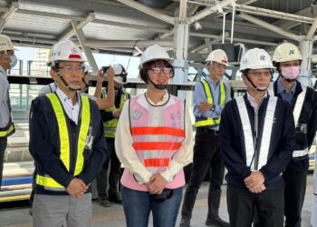 北高新都心成形 岡山火車後站跨站天橋聯通捷運站六月同步啟用