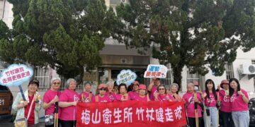 梅山衛生所結合地方宗教盛事　率長輩跟著帝爺公遶境練肌力