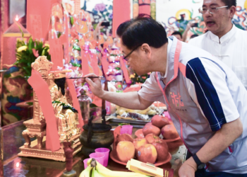五穀神農大帝壽誕千秋 張善政祈求地方風調雨順