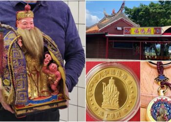 您看過牽囝仔土地公嗎？　人和福德廟就有這麼一尊！