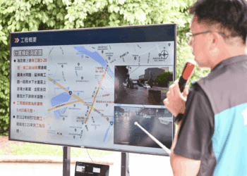 改善蘆竹淹水 張善政視察南工路下水道工程 克服困難力拚如期完工