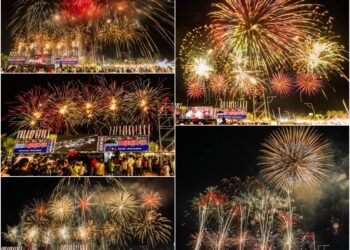 影音/頭城煙火節盛大登場 東北角仲秋夜浪漫又美麗