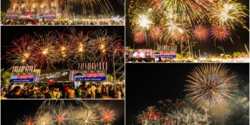 影音/頭城煙火節盛大登場 東北角仲秋夜浪漫又美麗