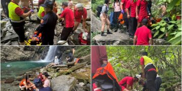 影音/加拿大男子南澳戲水受傷 警消徒步接力搬運救援
