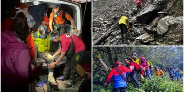 影音/男子登山骨折受困 公私協力動員14人歷經34小時救下山