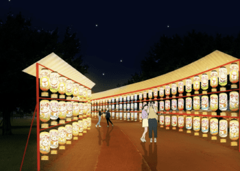 「新北燈會倒數開跑」近1000顆手繪燈籠牆打造夢幻夜空