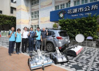 日本透地雷達車抵花 情義相挺檢測市區道路