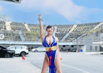 日本「神乳級」寫真女星天木純來台扮春麗 網友直呼：超正