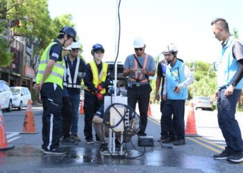 為花蓮道路健檢 日商公司情義相挺