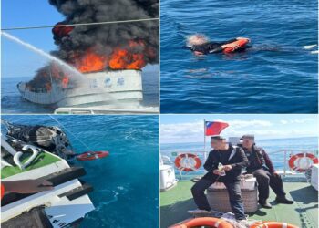 龜山島海域火燒船　2漁民獲救
