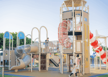 不只玩樂更要安全!桃園蘆竹海寧公園兒童遊戲場啟用 提供居民更優質的遊憩空間