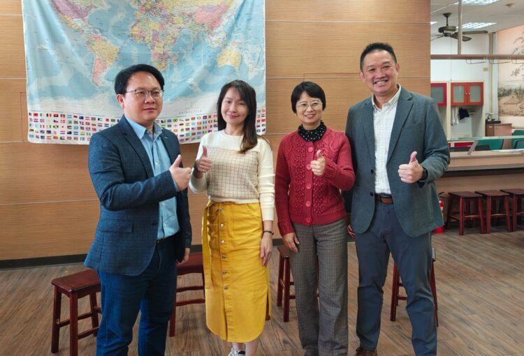 ▲雲林高職四校校長接受聯訪,照片左起為西螺農工郭恒瑞校長、斗六家商王金香校長、虎尾農工 張嘉惠校長、北港農工林孟郁校長。(圖/李喬智拍攝)