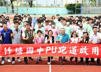 不受少子化影響招生逆勢上揚　竹塘國中PU跑道正式啟用