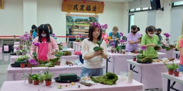 影音/推廣園藝產業與美學創作 永靖鄉農會舉辦「苔球盆栽組合設計競賽」