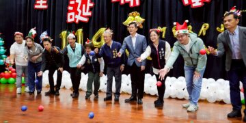 寒冬送暖聖誕聯歡 「地板滾球轉出愛 慢飛天使暖心過聖誕」