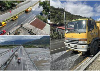 影音/給用路人乾淨清爽的春節路況 公路單位展開道路灑掃
