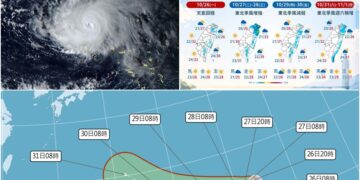 影音/20261026煙花增強為中颱 後續動態關注中
