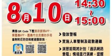 嘉市城鎮韌性防空演習施行多種語言宣導 兼具族群友善深化全民國防理念