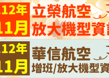 11月臺金航線，每周運能再增加
