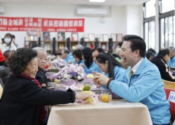 陳福海縣長就職一週年，金門縣政府舉辦暖心．愛陪伴‧長者活動