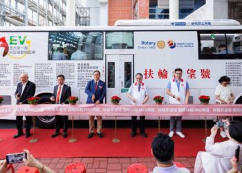 全台第一部大型電動捐血車 即將加入台北捐血中心募血的行列