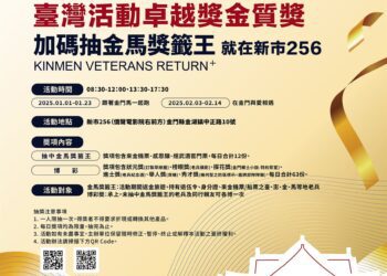金門老兵召集令獲卓越活動金質獎 金門縣政府加碼二波活動抽金馬獎籤王