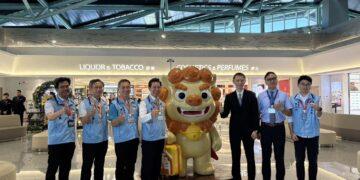 金門縣長陳福海會同金門地檢署趙檢察長視察金門港旅運中心 強化小三通港區安全與國境秩序