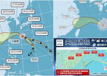 影音/20260825三颱獨存沙德爾 暴風範圍縮小 估這天最接近臺灣