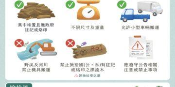 鳳凰颱風陸警發布 濁水溪流域漂流木自由撿拾公告已失效