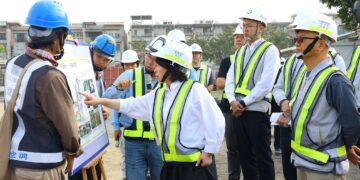 嘉義市西區全民運動館施工進度突破75% 西區大發展指日可待