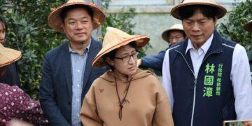 陪同副總統蕭美琴參訪礁溪金柑農園 林國漳提出「全民農業」三大主張