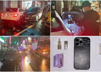 影音/疑因毒駕釀成連撞車禍 4人受傷送醫