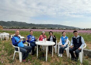 2023花露米稻田中在地產業推廣　頂潭望高瞭花海藝術美景歡迎全國鄉親一起來