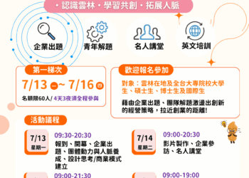 2026雲林國際創新創業營隊招募啟動　攜手青年打造智慧農創永續轉型