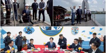 賴清德親登國造潛艦「海鯤號」 呼籲在野盡速通過國防特別條例