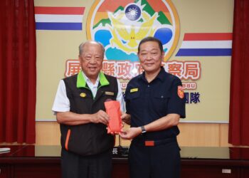 屏東地檢署檢察長陳盈錦警察節前夕溫馨送祝福至屏東縣警局