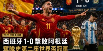 梅西神話終結！西班牙粉碎10人阿根廷衛冕夢 隊史第二座大力神盃到手