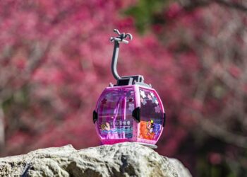 九族文化村台日櫻花交流　纜車櫻花女王號車廂全新登場