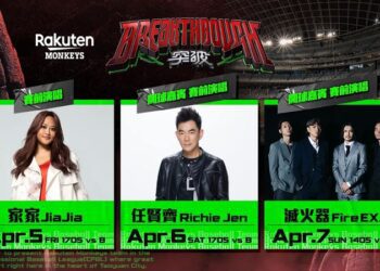 樂天桃猿攻台北大巨蛋3連戰　家家、任賢齊、滅火器熱血開唱