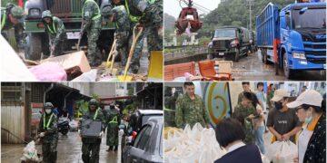 影音/蘇澳水災初估3200戶受害 各式車輛機具物資與上千人力進駐救災