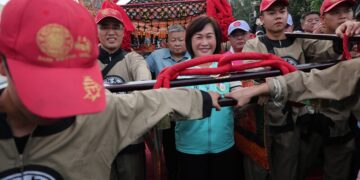 影音/大甲媽祖亦駐駕田中鎮公所 另類雙媽會 就是愛田中