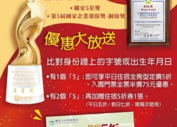 賀台糖尖山埤雙獎臨門 身分證有「5」享住宿、入園皆5折 並有市集、耶誕佈置及音樂會