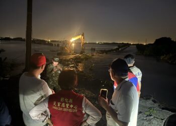 王惠美馬不停蹄 視察縣內各地災情