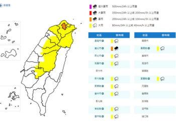 影音/對流雲系旺盛 11縣市豪雨特報