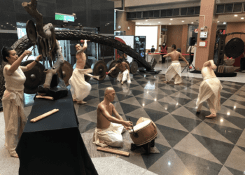 九米巨鑼震撼登場 吳宗霖《鑼聲若響》個展新莊開幕